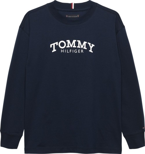 Tommy Hilfiger Μακρυμάνικο Μπλε T-Shirt Monotype Print