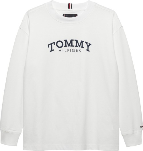 Tommy Hilfiger Μακρυμάνικο Λευκό T-Shirt Monotype Print