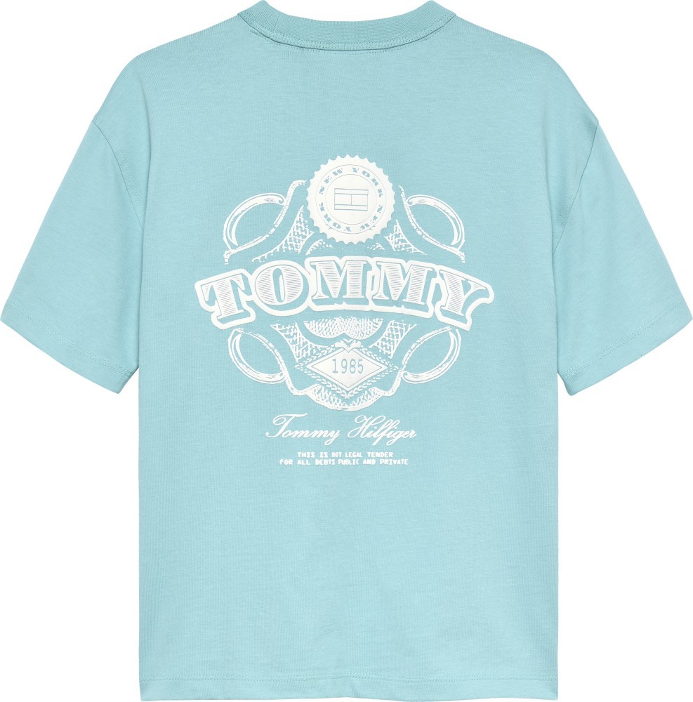 Tommy Hilfiger T-Shirt Puff Print Graphic Γαλάζιο