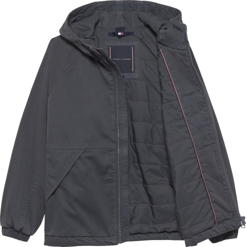 Tommy Hilfiger Ελαφρύ Μπουφάν Soft Dye Padded Μαύρο-Γκρι Tommy Hilfiger Ελαφρύ Μπουφάν Soft Dye Padded Μαύρο-Γκρι