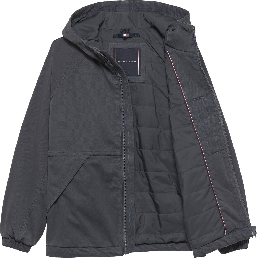 Tommy Hilfiger Ελαφρύ Μπουφάν Soft Dye Padded Μαύρο-Γκρι