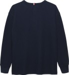 Tommy Hilfiger T-Shirt Μακρυμάνικο Henley Waffle Μπλε