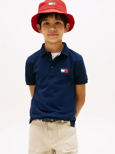 Tommy Hilfiger Μπλε Polo Μπλούζα Wavy Flag Ithica