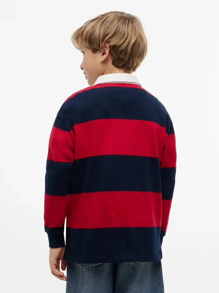 Tommy Hilfiger Ριγέ Μπλούζα Polo Slub Rugby