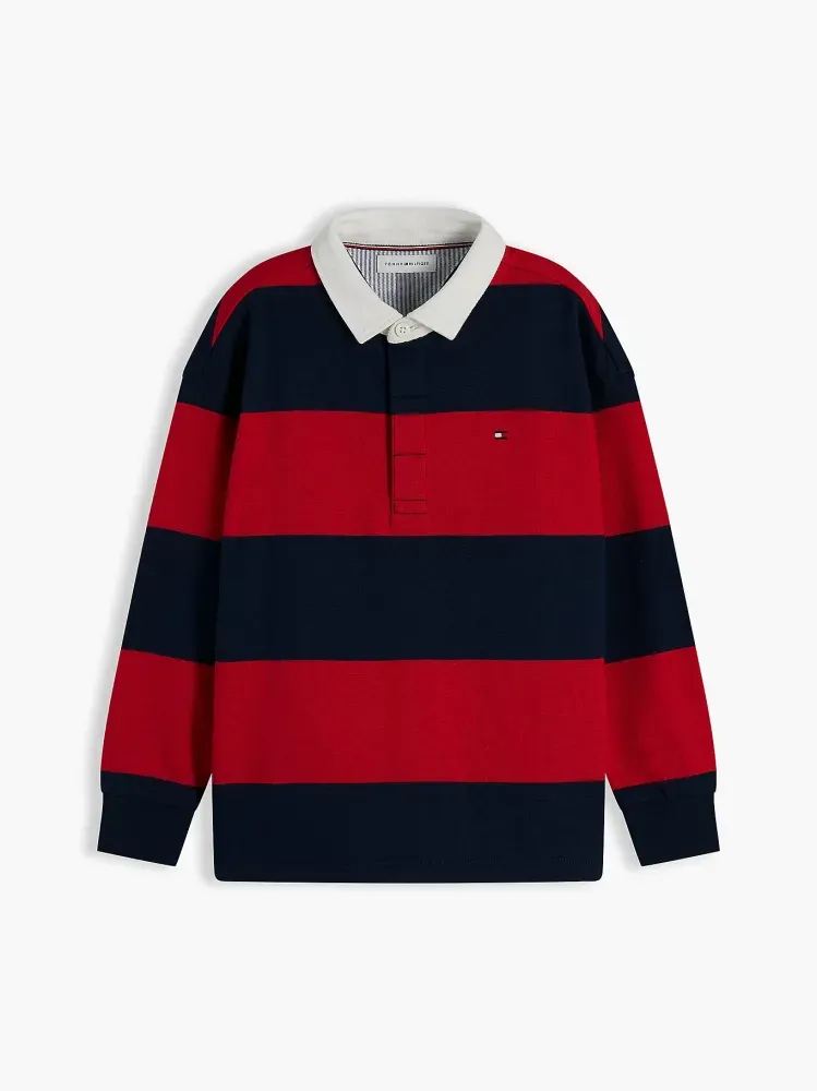 Tommy Hilfiger Ριγέ Μπλούζα Polo Slub Rugby