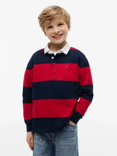 Tommy Hilfiger Ριγέ Μπλούζα Polo Slub Rugby