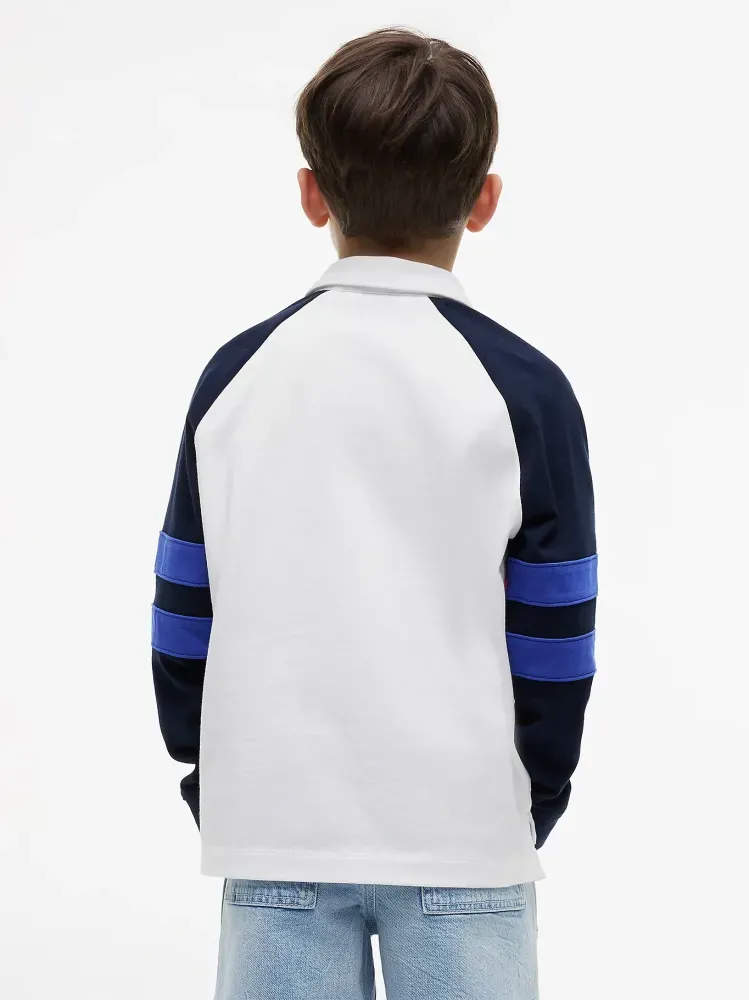Tommy Hilfiger Φούτερ Μπλούζα Polo Colorblock