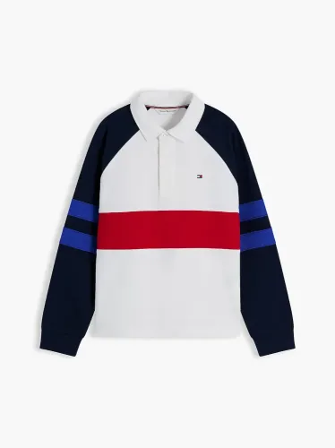 Tommy Hilfiger Φούτερ Μπλούζα Polo Colorblock