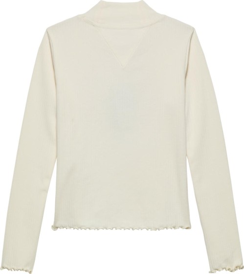 Ριμπ Τοπ με Mock Λαιμόκοψη Ιβουάρ