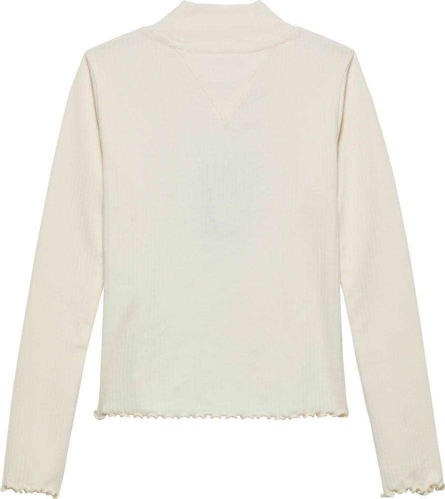 Ριμπ Τοπ με Mock Λαιμόκοψη Ιβουάρ