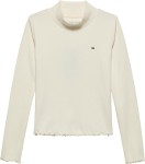 Ριμπ Τοπ με Mock Λαιμόκοψη Ιβουάρ