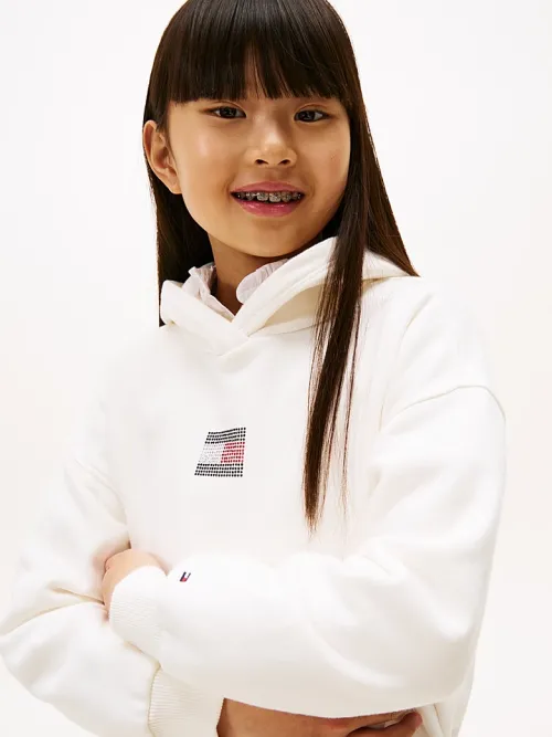 Φούτερ Μπλούζα με κουκούλα Diamanté Flag