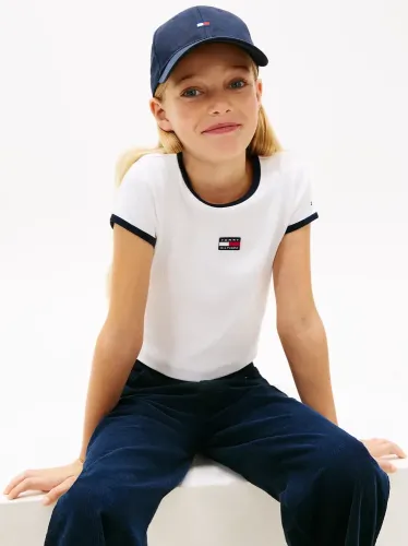 Tommy Hilfiger Λευκό Heritage Flag Top