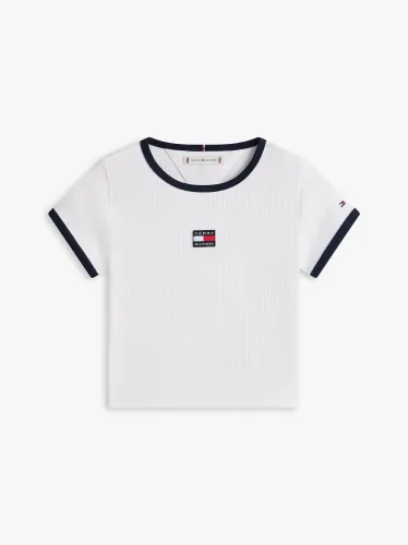 Tommy Hilfiger Λευκό Heritage Flag Top