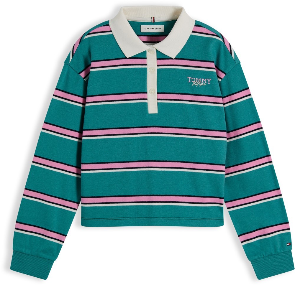 Tommy Hilfiger Ριγέ Μπλούζα Rugby με γιακά Polo