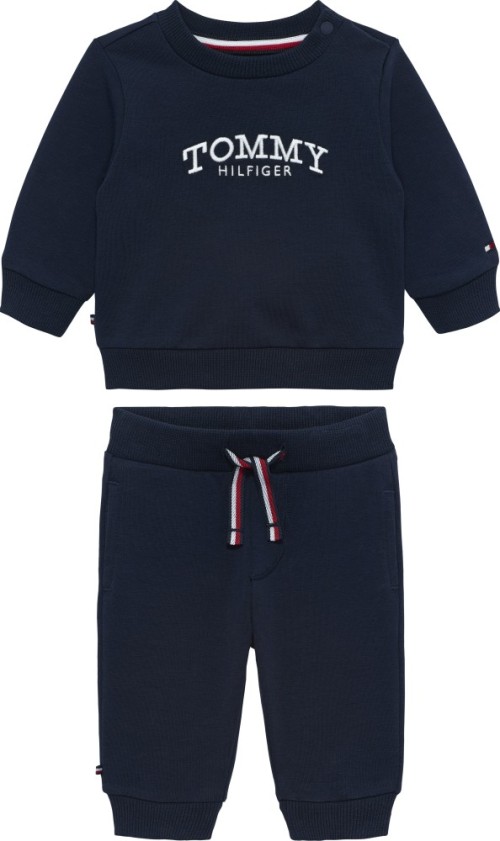 Tommy Hilfiger Φούτερ Βρεφικό Σετ Monotype Μπλε