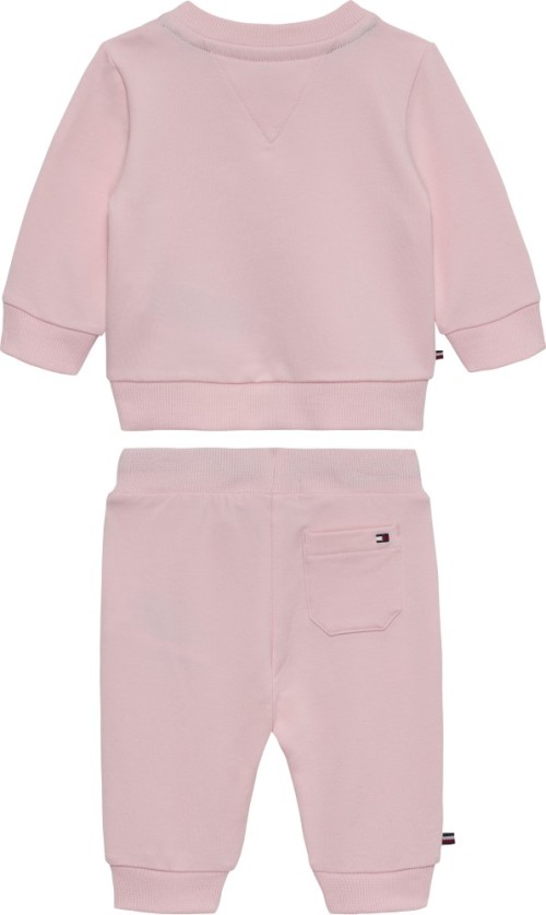Tommy Hilfiger Φούτερ Βρεφικό Σετ Monotype Ροζ