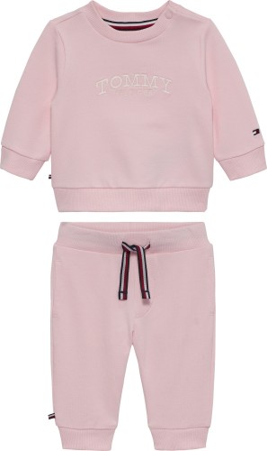 Tommy Hilfiger Φούτερ Βρεφικό Σετ Monotype Ροζ