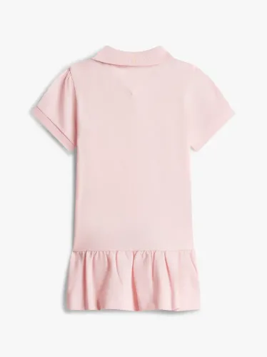 Tommy Hilfiger Βρεφικό Πικέ Ροζ Polo Φόρεμα