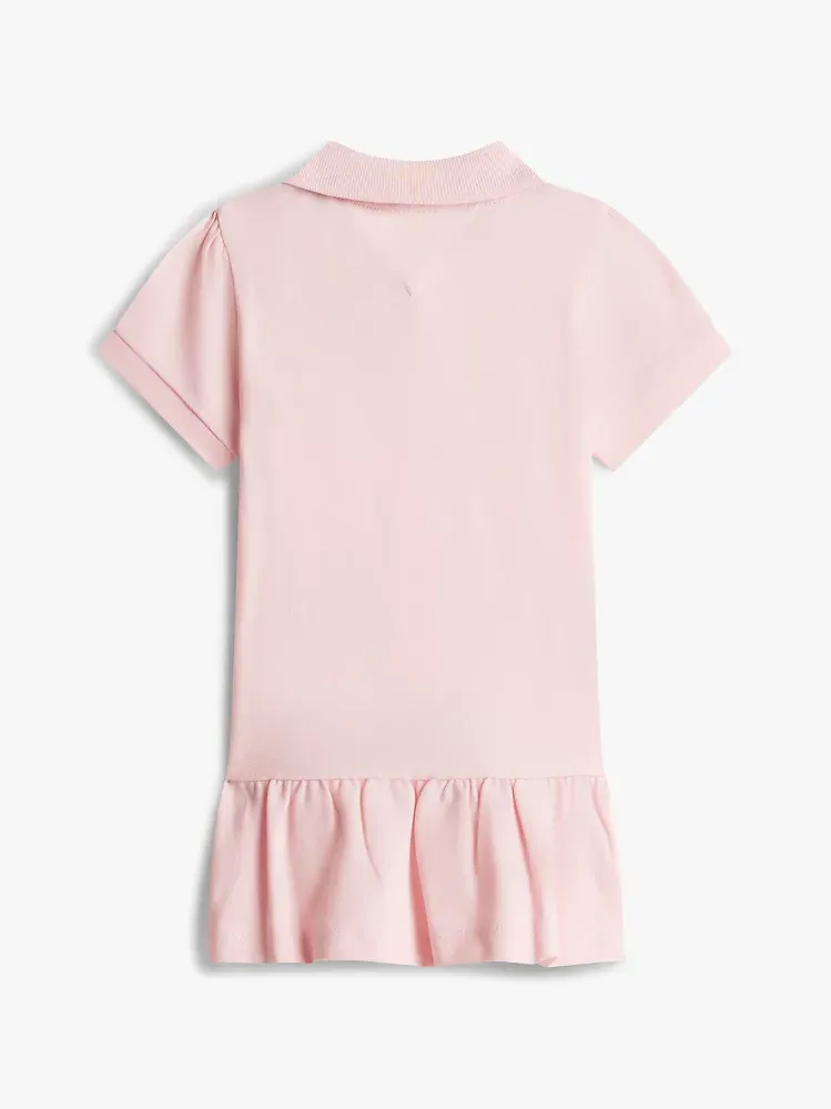 Tommy Hilfiger Βρεφικό Πικέ Ροζ Polo Φόρεμα