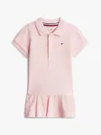 Tommy Hilfiger Βρεφικό Πικέ Ροζ Polo Φόρεμα