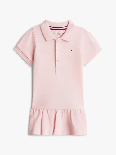 Tommy Hilfiger Βρεφικό Πικέ Ροζ Polo Φόρεμα