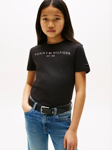 Tommy Hilfiger Μαύρο Essential Tee