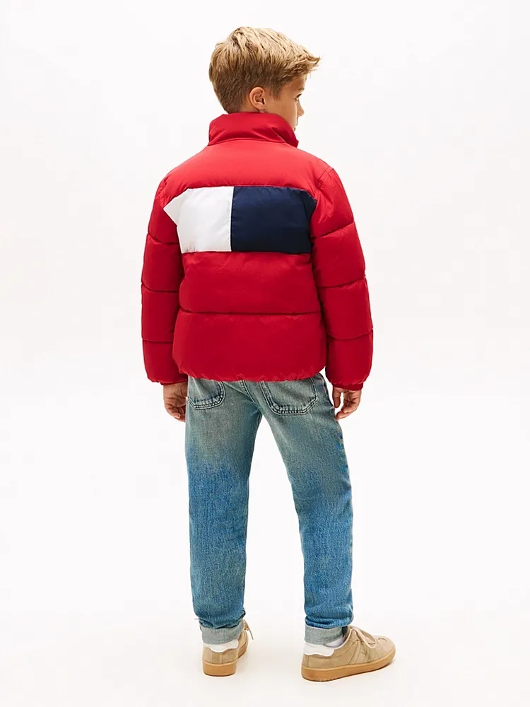 Μπουφάν Back Flag Puffer Κόκκινο