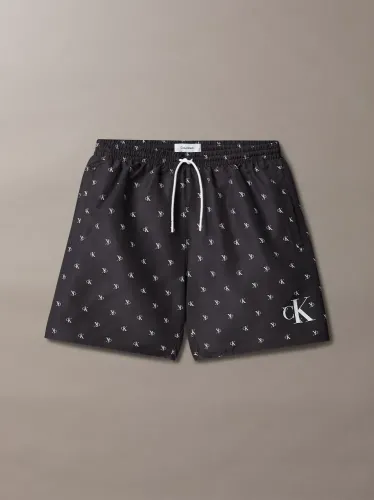 Calvin Klein Μαύρο Σορτς Μαγιό με Λογότυπο