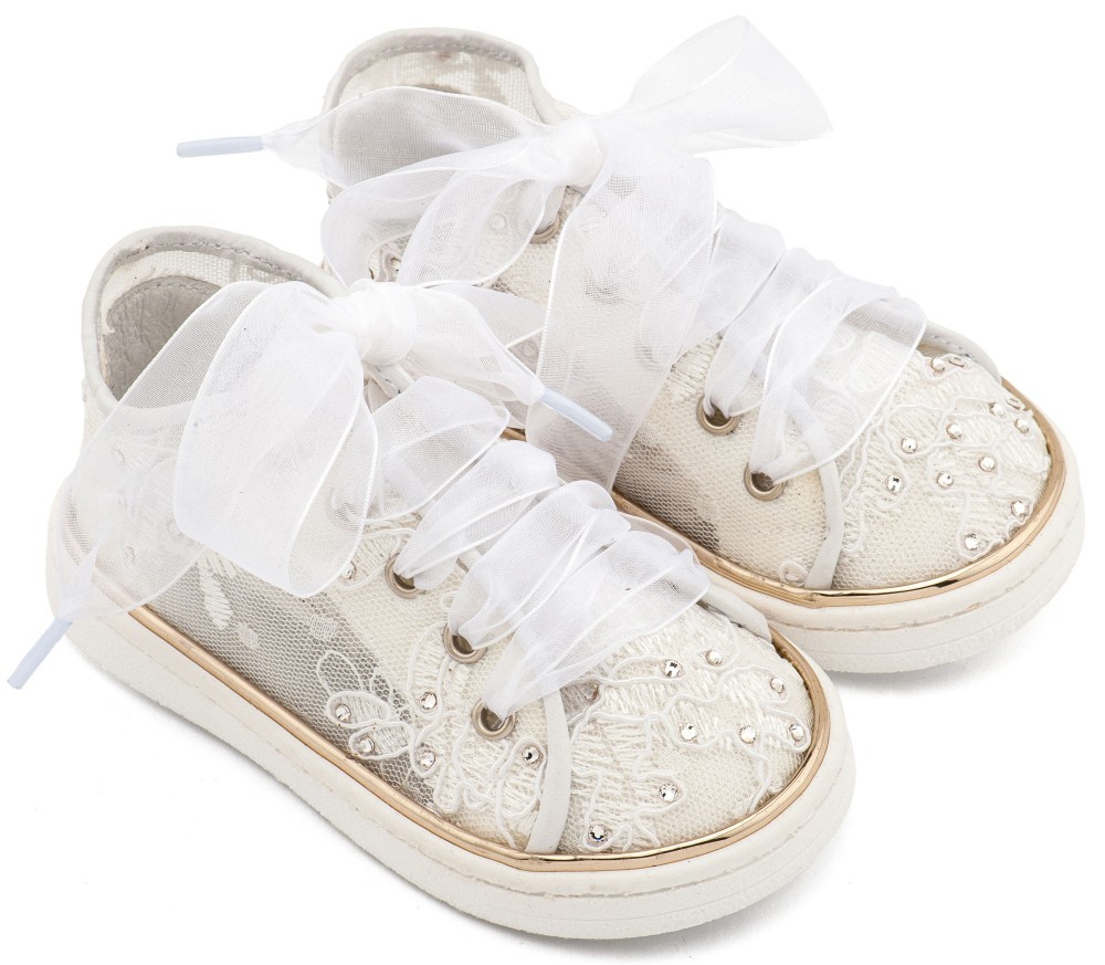 Sneaker από Ύφασμα Φιλντιρέ Λουλούδια