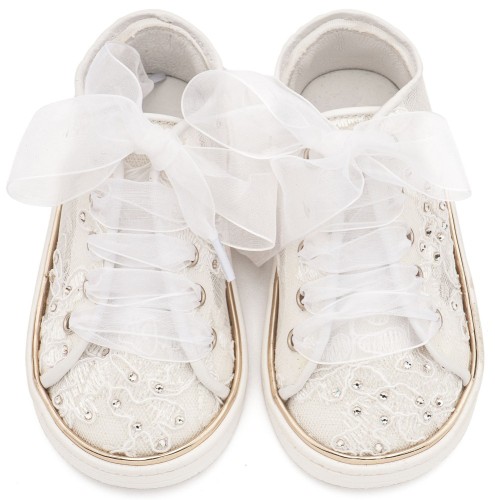 Sneaker από Ύφασμα Φιλντιρέ Λουλούδια