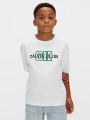 Calvin Klein Λευκό T-shirt Varsity