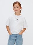 Calvin Klein Λευκό Boxy T-shirt