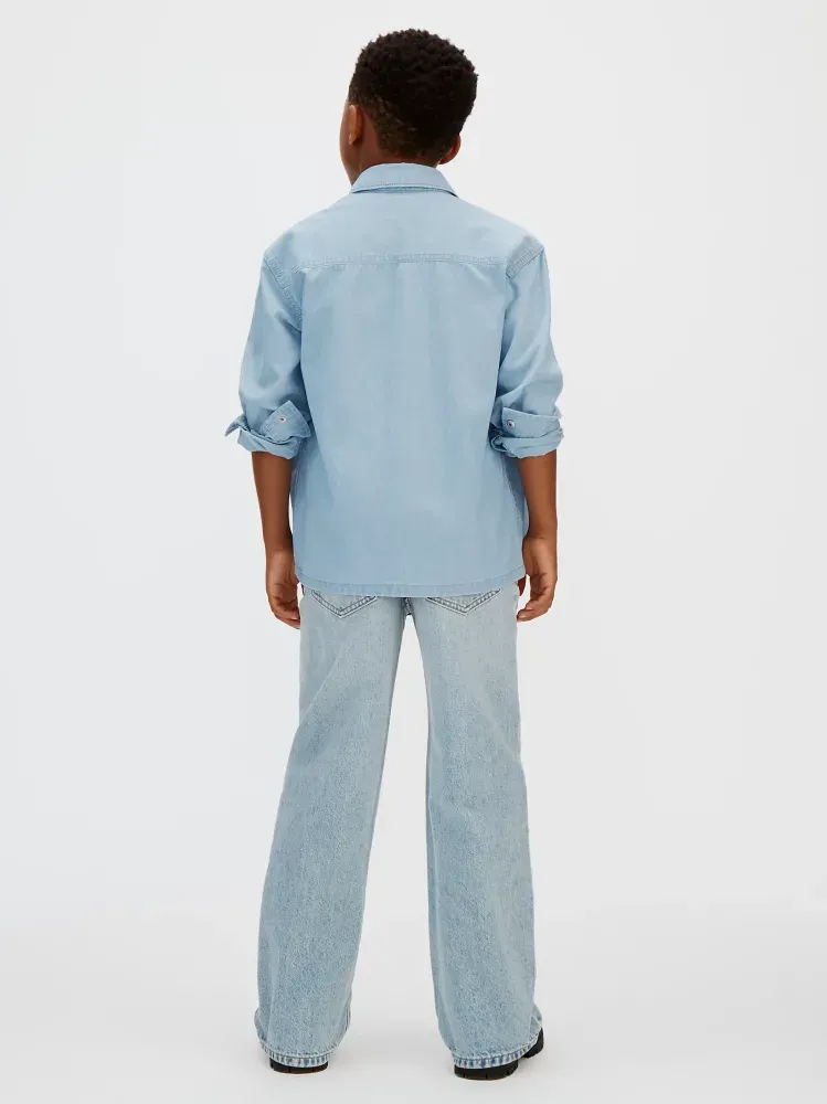 Calvin Klein Πουκάμισο Βαμβακερό Chambray 