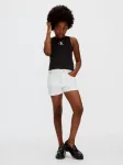 Calvin Klein Λευκό Τζιν Σορτς