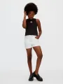 Calvin Klein Λευκό Τζιν Σορτς