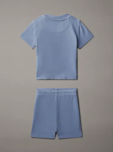 Calvin Klein Βρεφικό Σετ Σορτς και T-Shirt Γαλάζιο