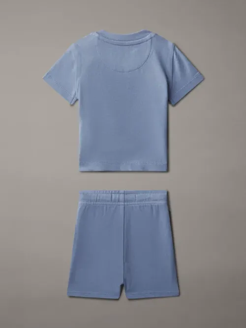 Calvin Klein Βρεφικό Σετ Σορτς και T-Shirt Γαλάζιο