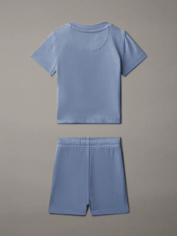 Calvin Klein Βρεφικό Σετ Σορτς και T-Shirt Γαλάζιο