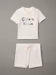 Calvin Klein Βρεφικό Σετ Σορτς και T-Shirt Ροζ