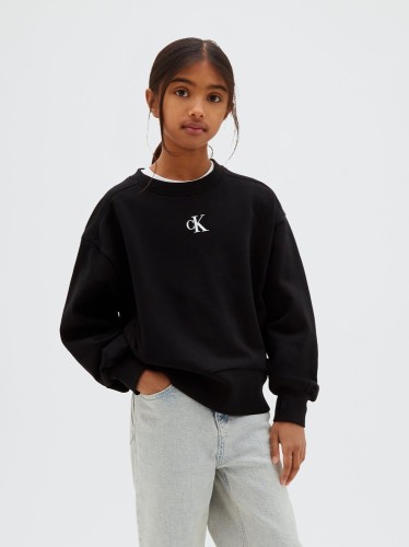 Calvin Klein Μαύρο Φούτερ με Λογότυπο