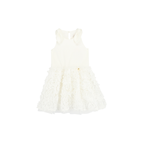 Angel's Face Φόρεμα με τρισδιάστατα λουλούδια Lauren Λευκό