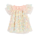 Angel's Face Βρεφικό Φόρεμα με τρισδιάστατα λουλούδια Marlow