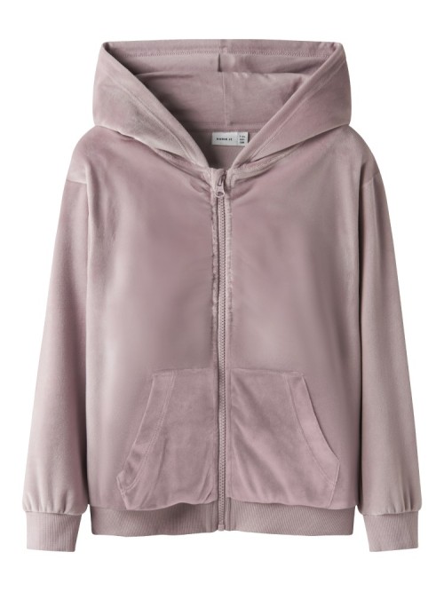 Βελούδινη Ζακέτα με Κουκούλα Selour