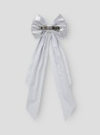 Κλιπ Μαλλιών Ασημί Glitter Hairbow