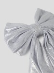 Κλιπ Μαλλιών Ασημί Glitter Hairbow