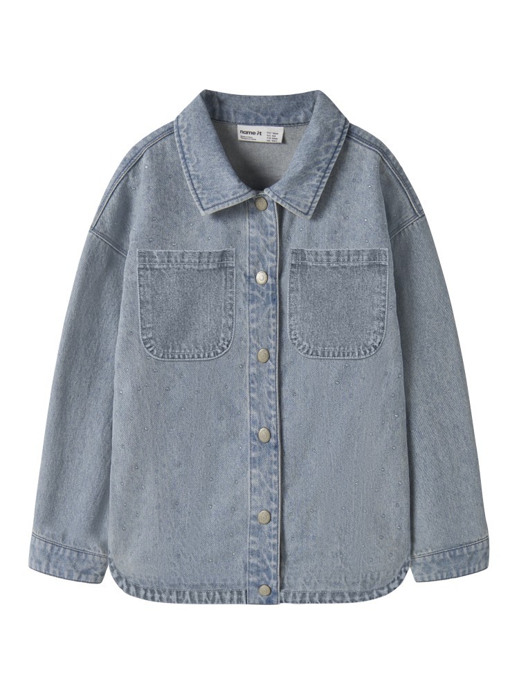 Name it Τζιν Overshirt με στρας Rain