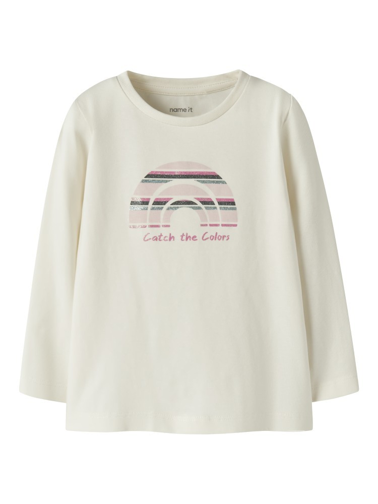 Name it Εκρού Μακρυμάνικο T-shirt Lindus
