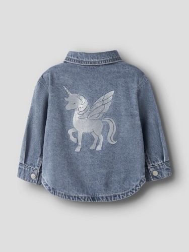 Name it Τζιν Overshirt με γκλίτερ Luna