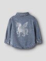 Name it Τζιν Overshirt με γκλίτερ Luna